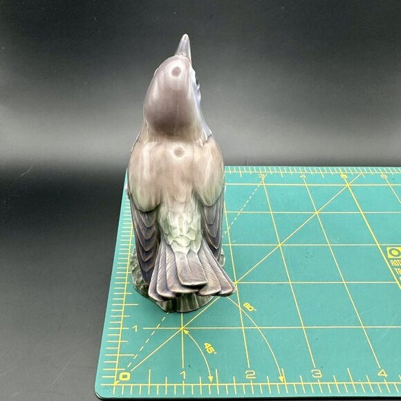 Robin Bird On Branch Dahl Jensen Copenhagen Porcelain Sculpture Figure NR. 1280 - Picture 12 of 16